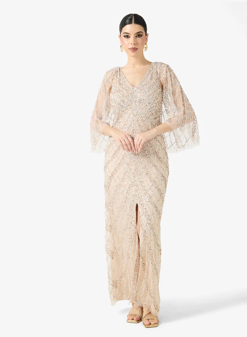 Namshi x  Sequin Embellished Evening Dress for Women | Best Price UAE